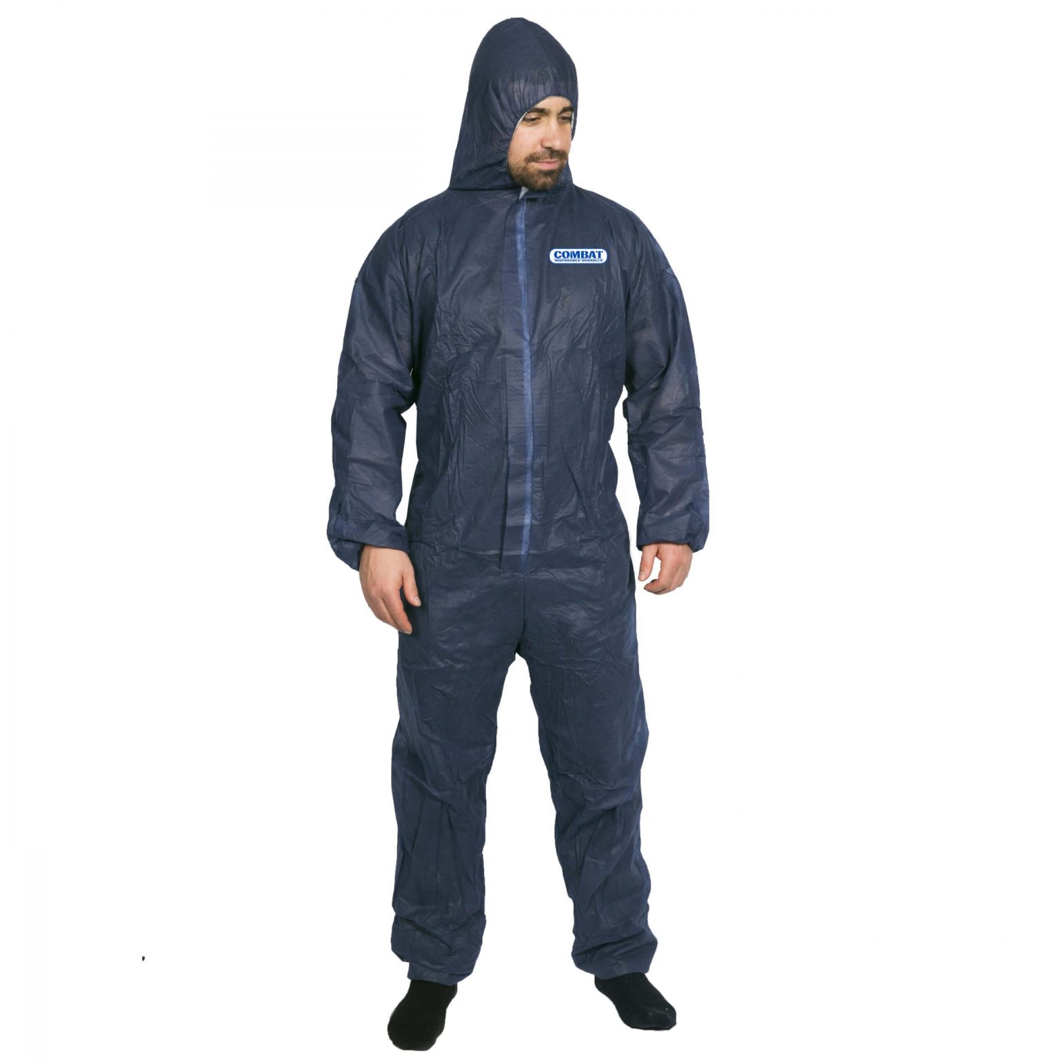 COMBAT DISPOSABLE COVERALLS POLYPROPYLENE (PP) NAVY MediPrompt